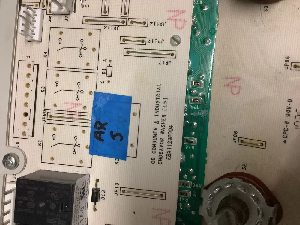 GE 175D5261G040 EBX1129P004 WH12X10614 Washer Control Board AZ205131 | AR5