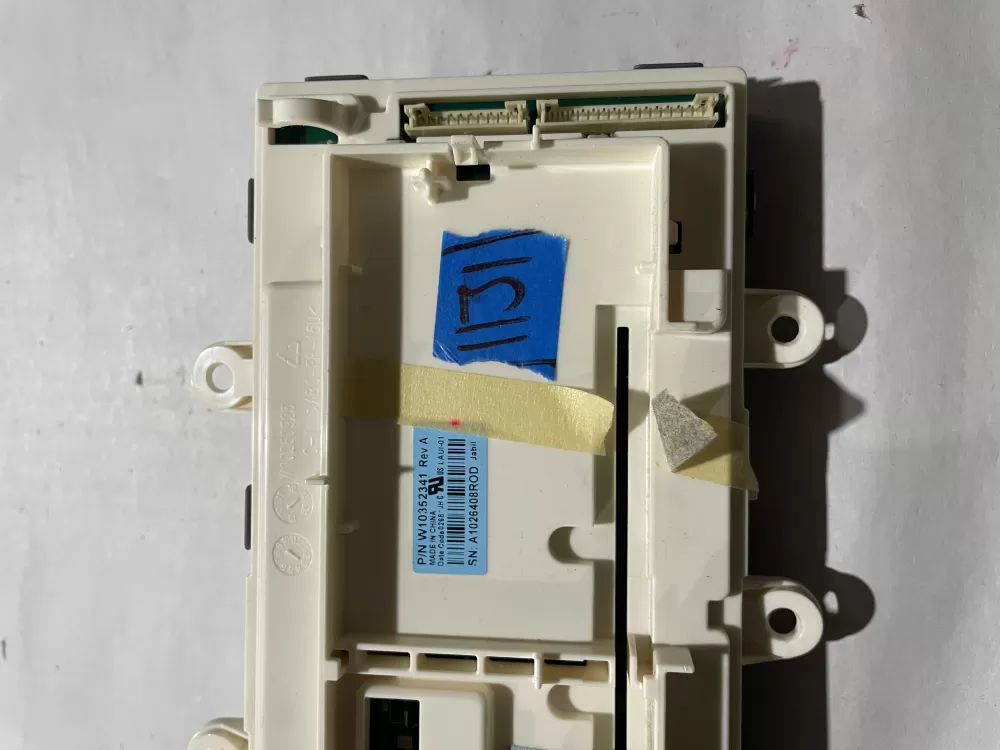 Whirlpool W10352341 Dryer Control Board AZ197122 | KM1131