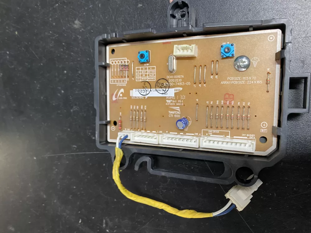Samsung DC92-01032A Washer Control Board AZ17010 | BK998