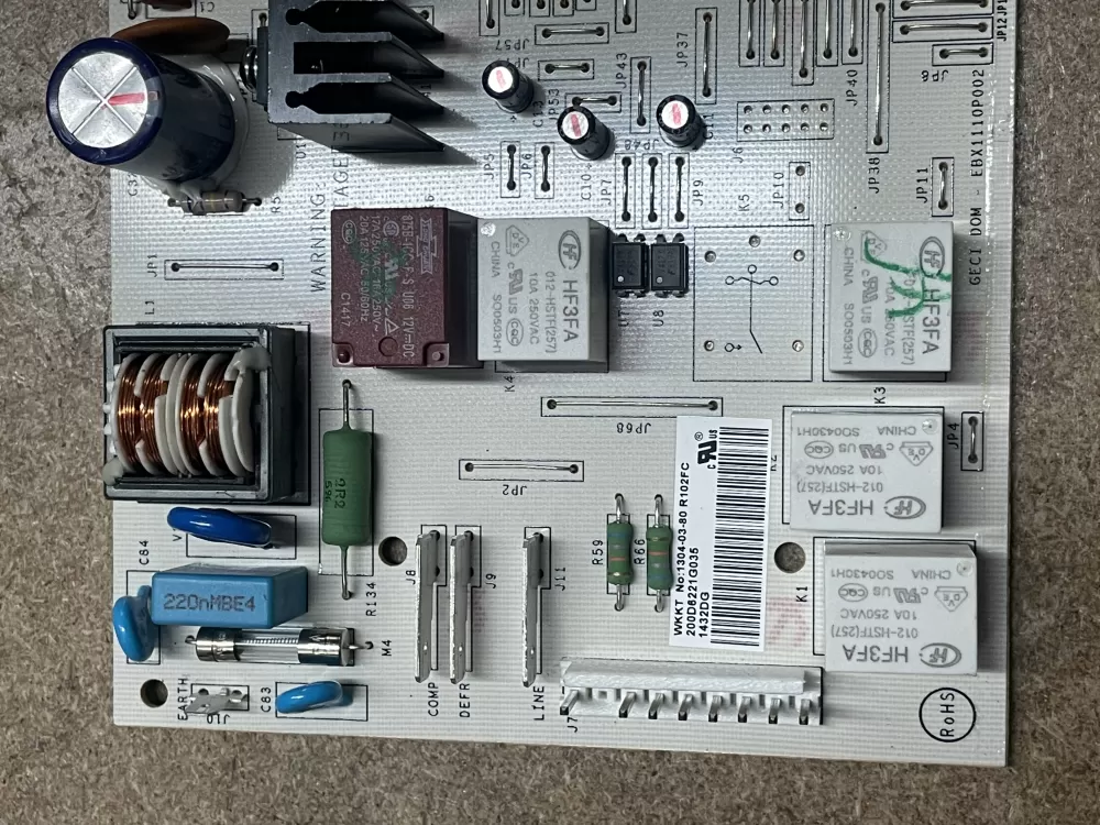 GE 200D6221G035 EBX1110P002 Refrigerator Control Board AZ15239 | KM1602