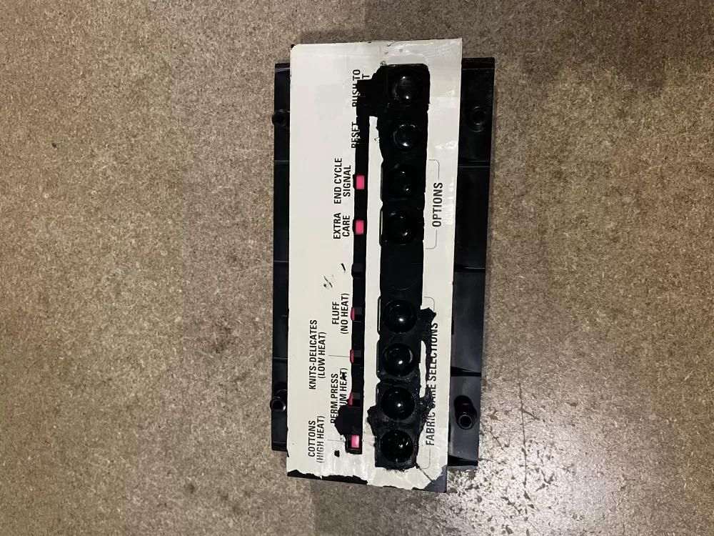 GE 175D2078G005 Dryer Push Button Selector Switch