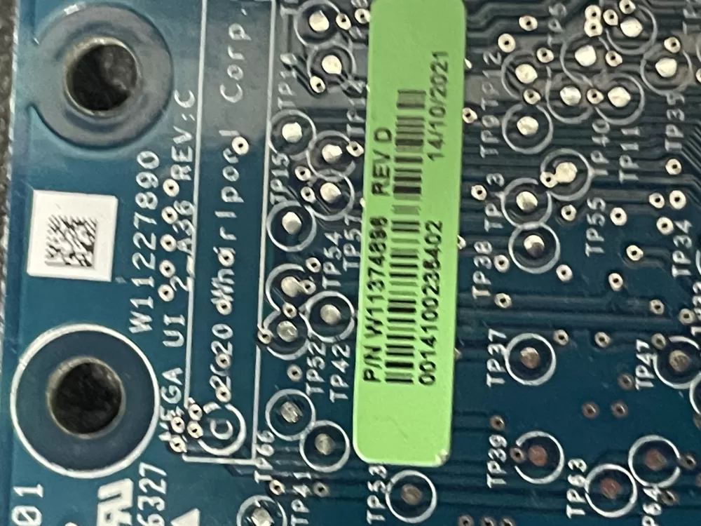 Whirlpool W11374896 W11374898 Washer Control Board AZ7723 | WM1615