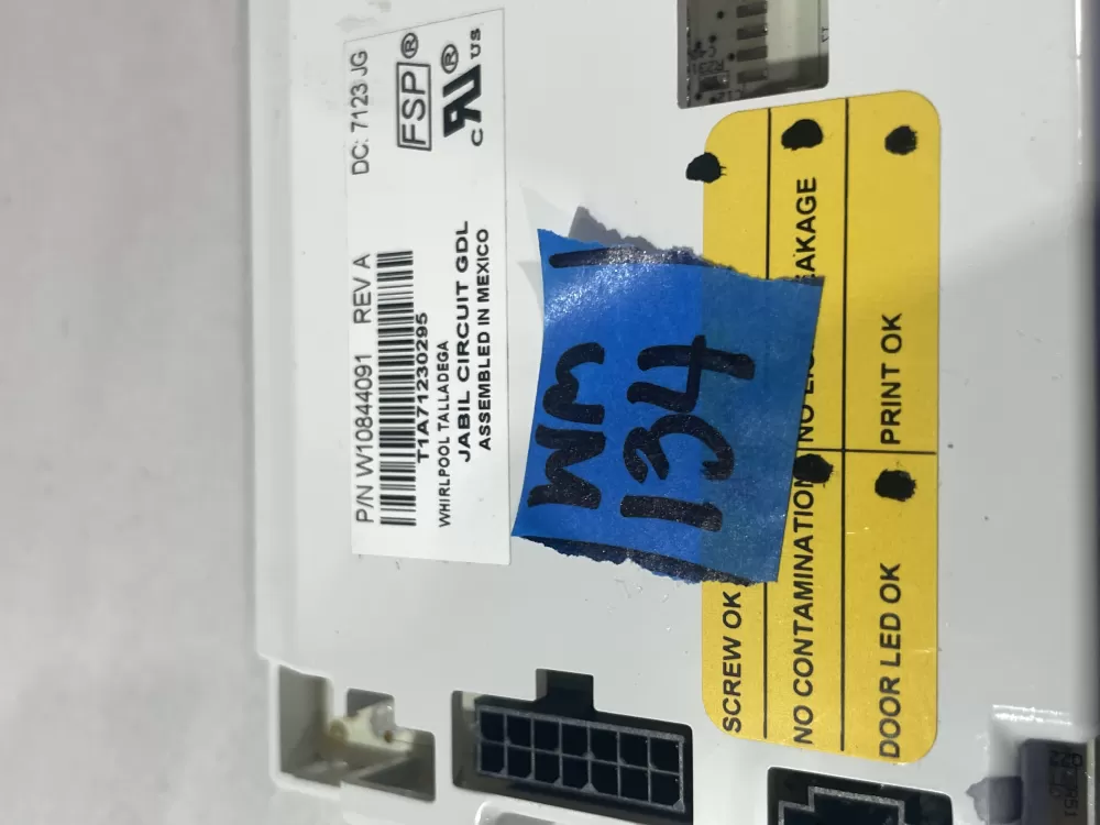 Whirlpool W10844091 Refrigerator Control Board Dispenser AZ205737 | Wm134