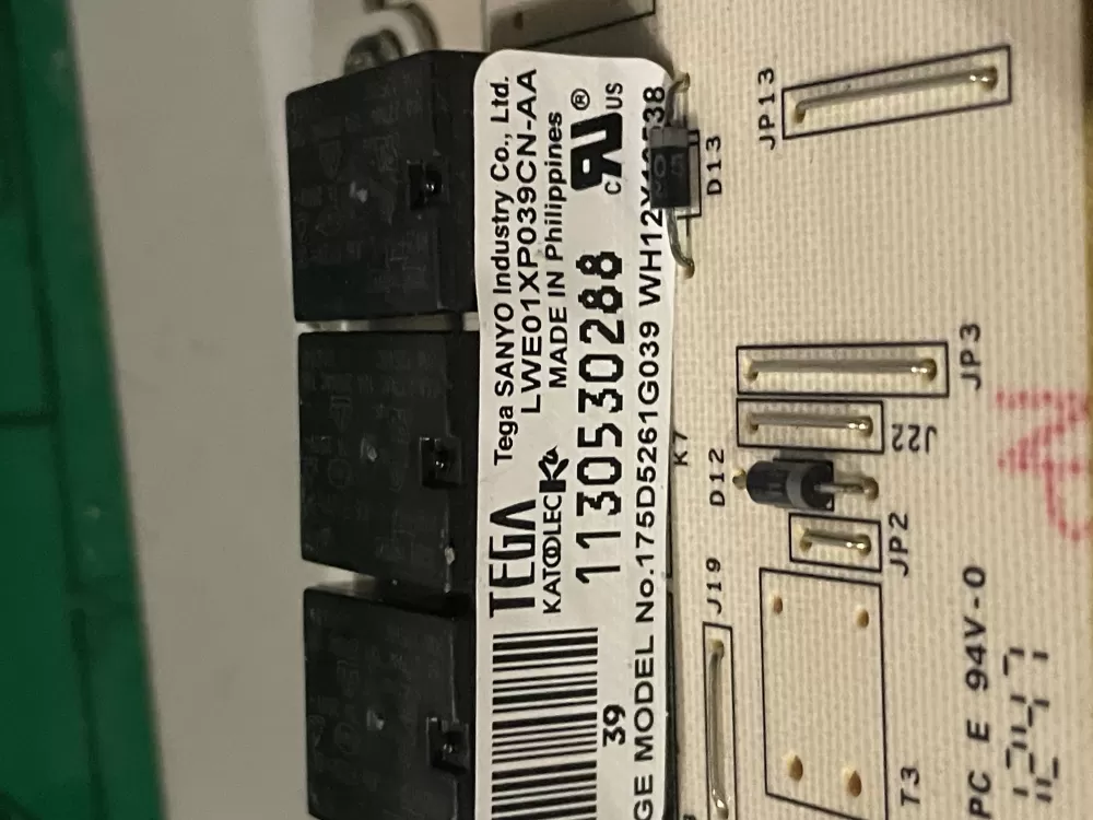 GE WH12X10614 175D5261G039 EBX1129P004 Washer Control Board AZ31778 | Wm16