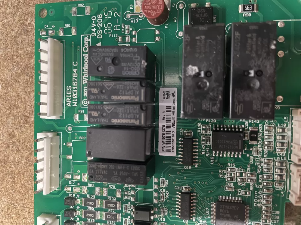 Whirlpool Maytag W10751278 Refrigerator Jenn Air Control Board AZ6898 | KM1536