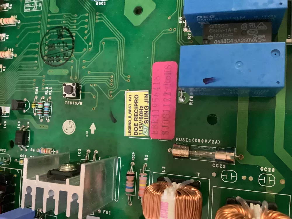 LG Kenmore AP4671992 EBR41956418 Refrigerator Control Board AZ193872 | NR598