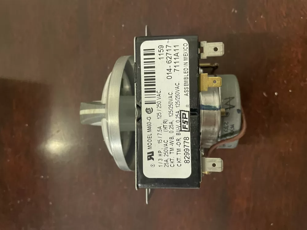 Whirlpool  Kenmore  Inglis  Estate  Amana WP8299778  AP6012586  8299778  909729  PS11745796 Washer Timer