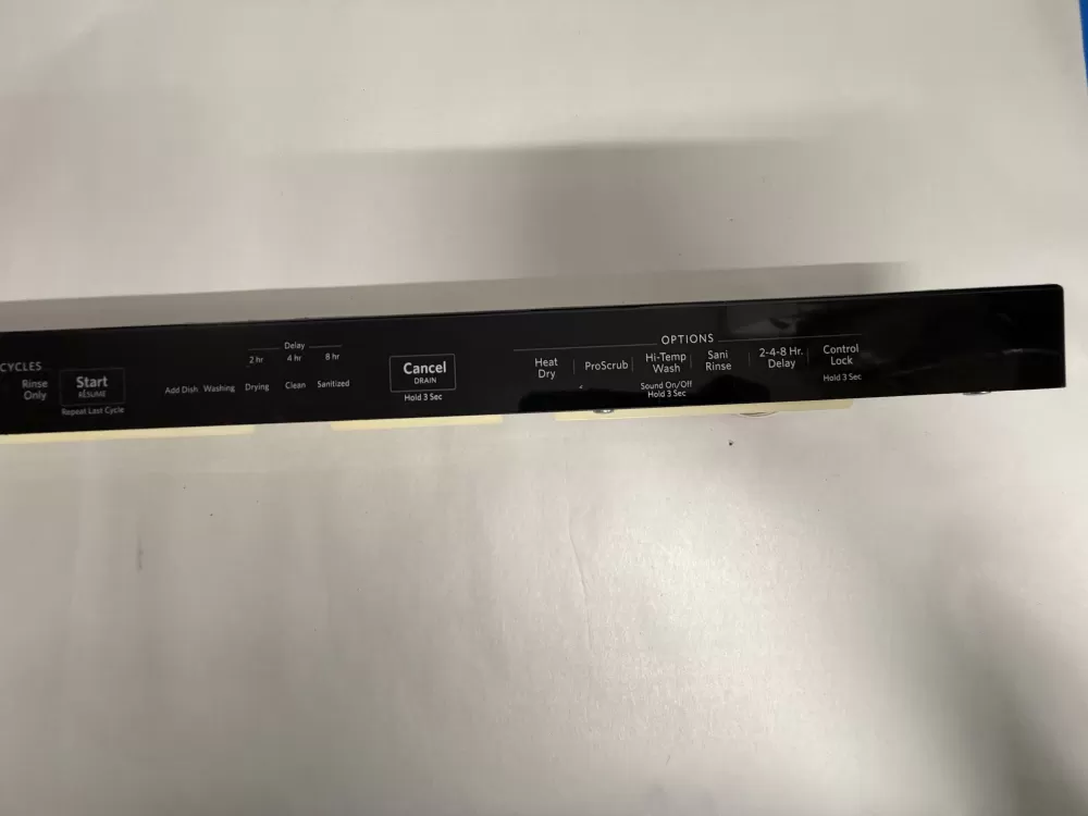 Whirlpool KitchenAid W10716255 Dishwasher Control Panel AZ228905 | KMV798