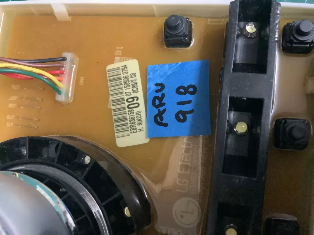 LG EBR63615909 Dryer Control Board AZ210933 | ARV918