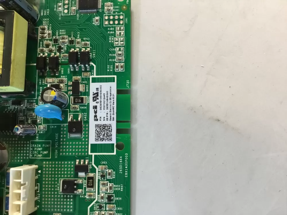GE 265D1464G300 Diswasher Main Control Board AZ105968 | BG2087