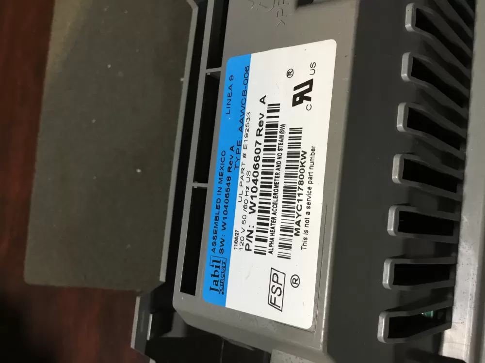Whirlpool W10406607 Washer Control Board AZ116420 | NRV678