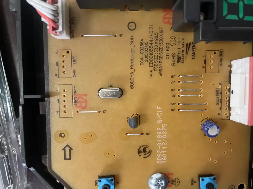 Samsung DC92 01802G DC9201802G Washer Control Board AZ47429 | KMV445