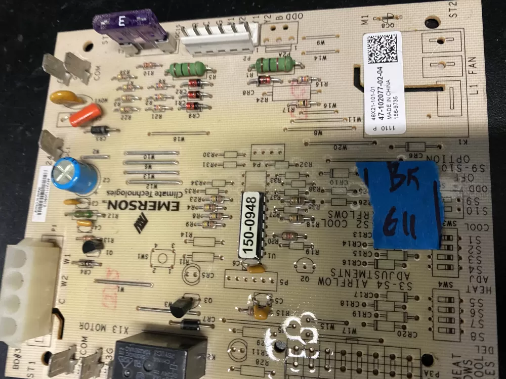 Rheem Air Handler Control Board 47-102077-02-04 156-9735 150-0948  AZ886 | BK611