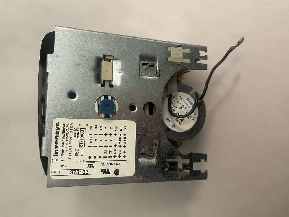 Kenmore 21013 26000378133 376008 376011 378133 Washer Timer AZ108406 | KMV628