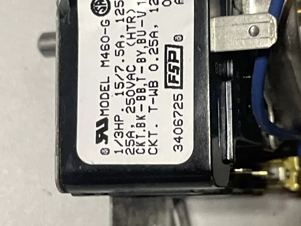 Whirlpool Maytag Amana WP3406725 3406725 AP6008573 Dryer Timer AZ30784 | WM199
