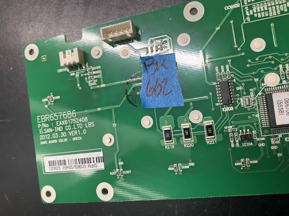 LG Kenmore EBR65768603 Refrigerator Control Board Dispenser AZ23153 | BK662