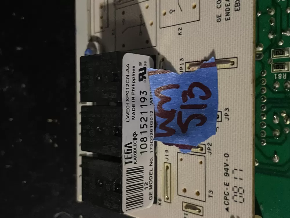 GE WH12X10398 175D5261G012 Washer Control Board AZ38226 | Wm513