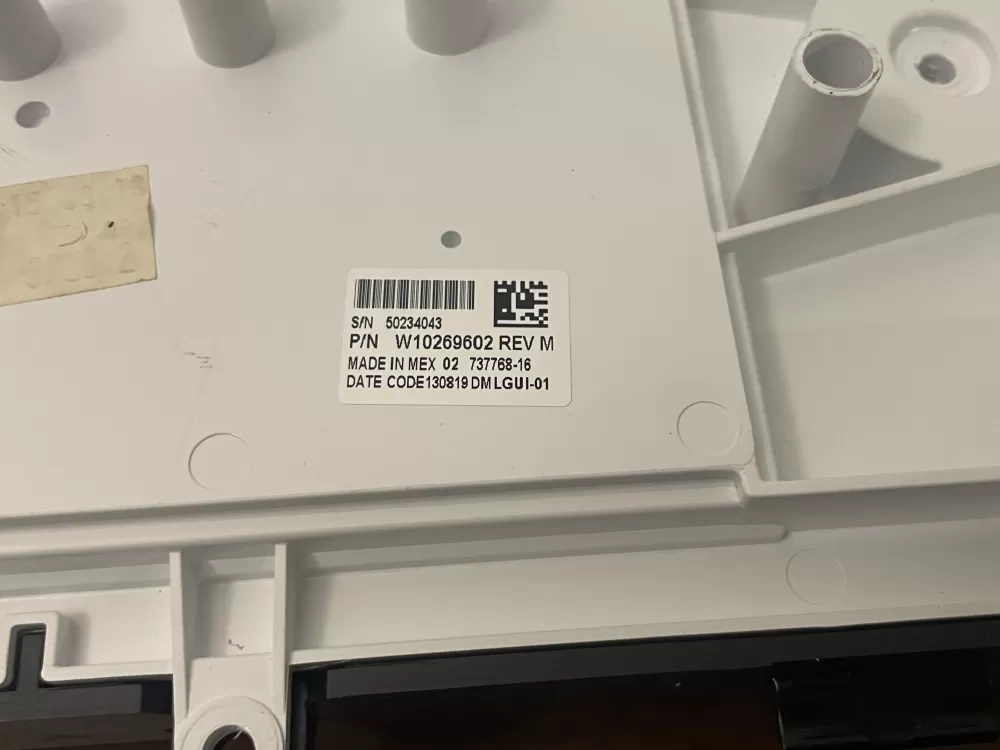 Whirlpool WPW10269602 Washer Control Board Interface AZ99640 | Wmv294