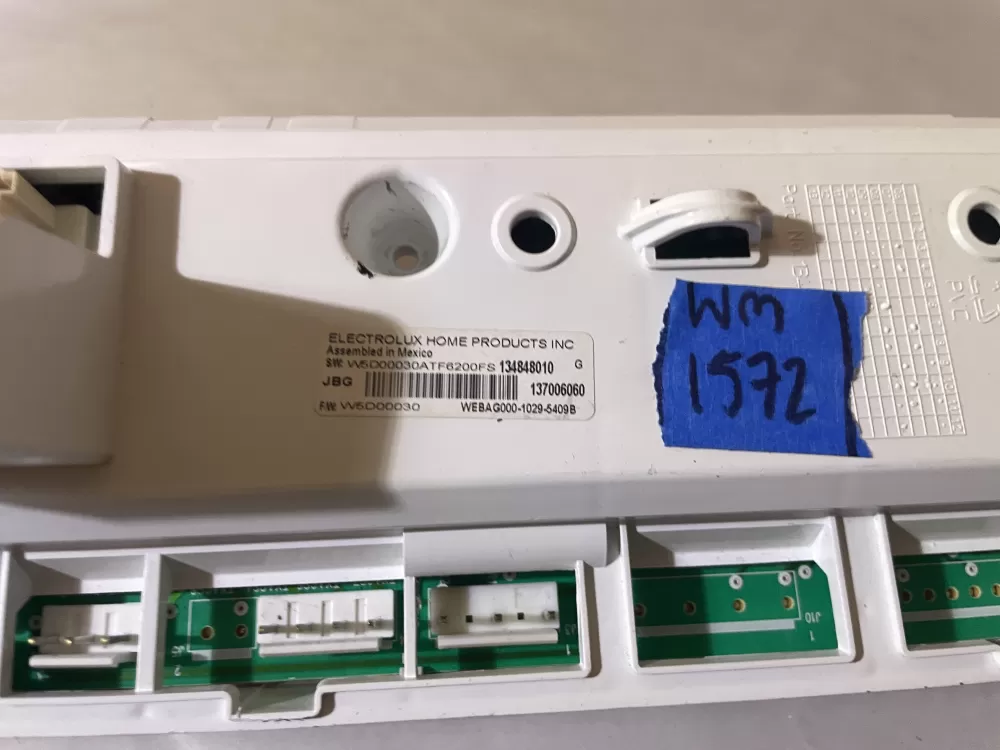 Frigidaire Electrolux 134848010 Washer Control Board AZ106407 | Wm1572