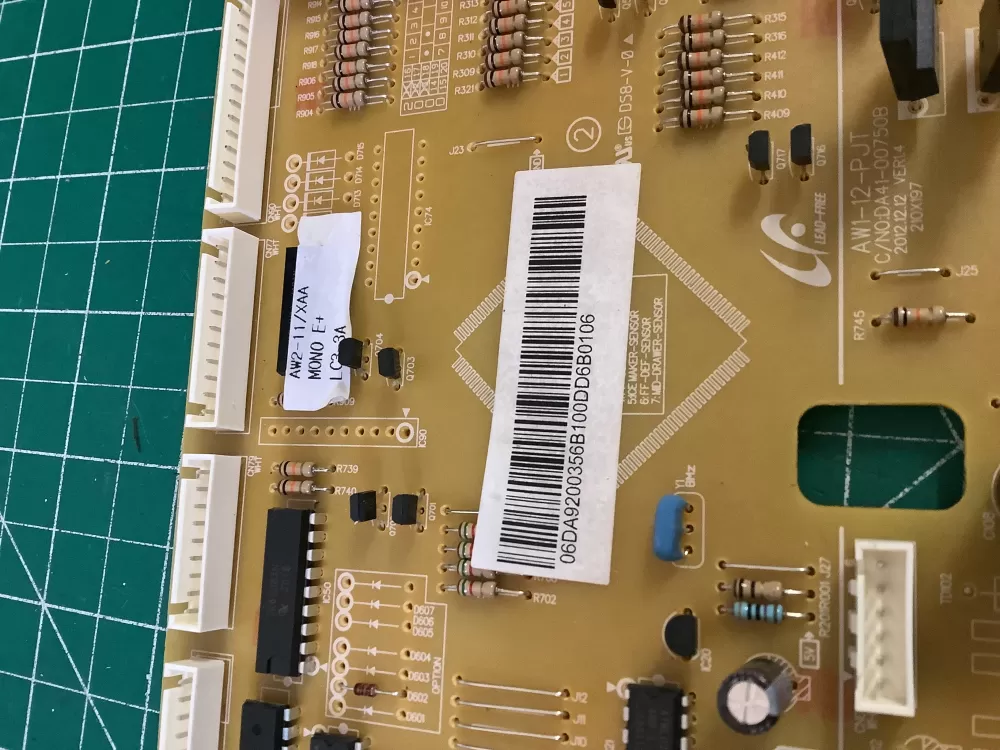 Samsung DA92 00356B Refrigerator Control Board AZ187565 | NR2750