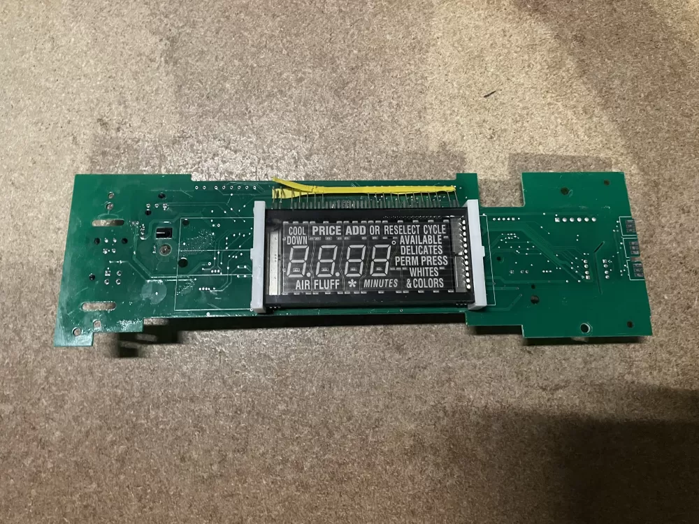 Whirlpool  Maytag W10166387 Dryer Control Board Display Used
