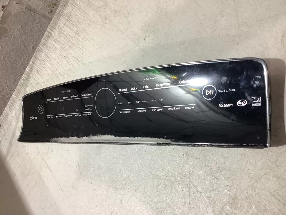 Whirlpool W10507937 Washer Control Panel
