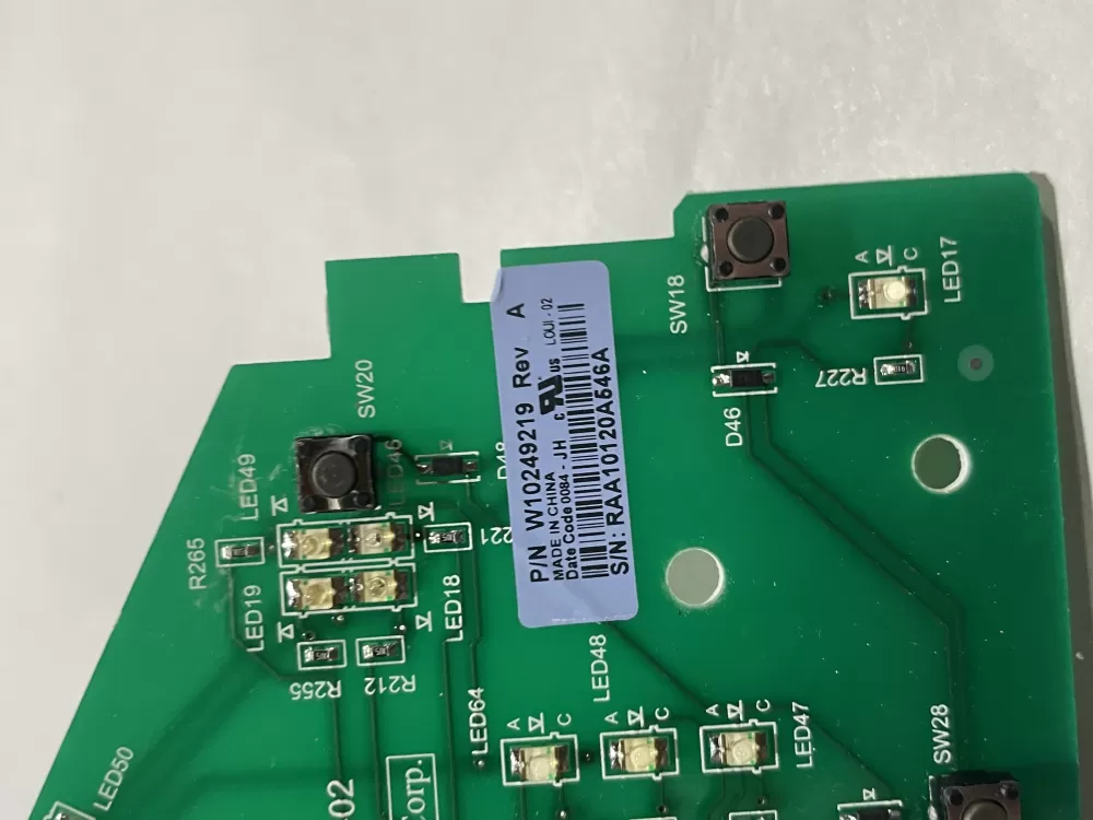 Whirlpool W10249219 W10249220 Washer Control Board AZ187290 | Wm2037