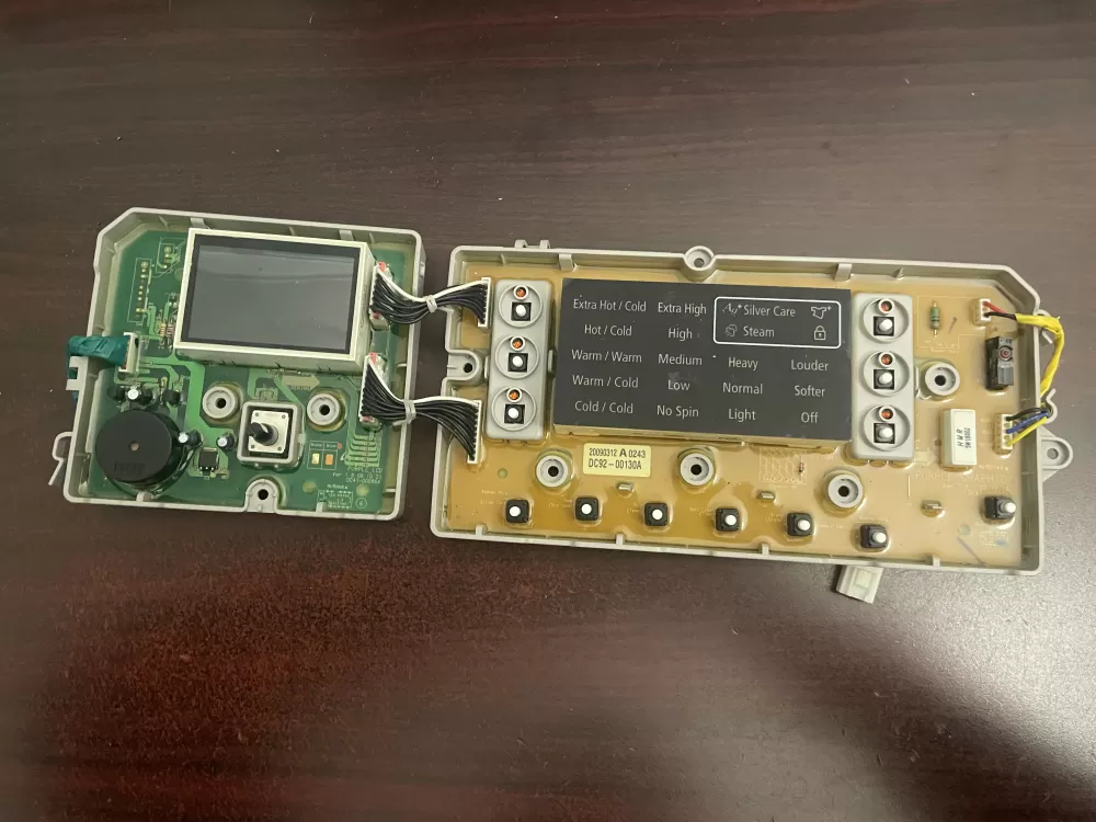 Samsung DC92-00130A  DC92-00125A Washer UI Control Board