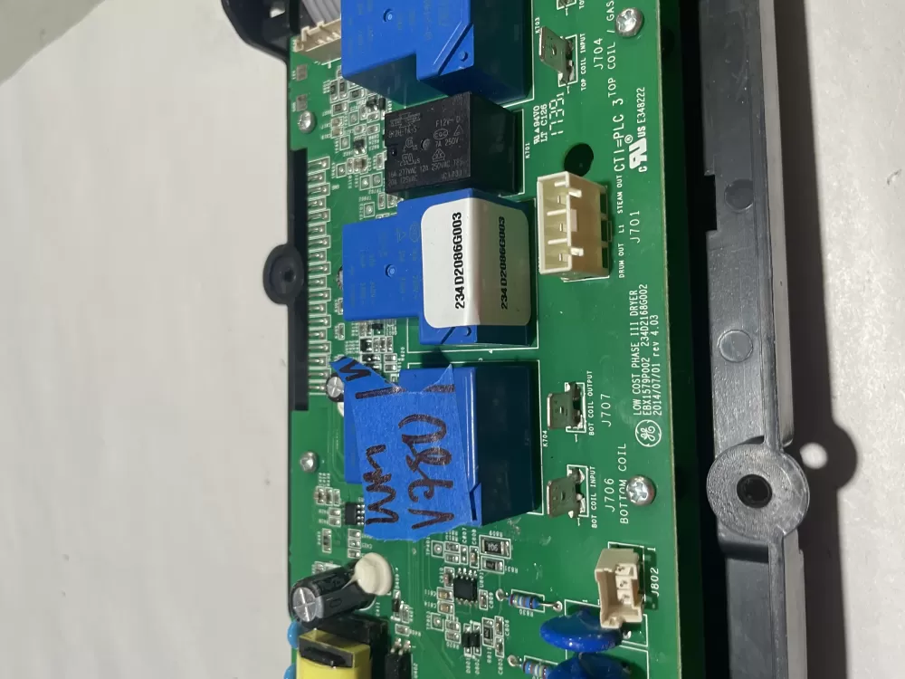 GE 234D2086G003 Dryer Control Board AZ156025 | Wmv780