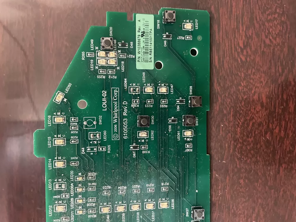 Whirlpool W10388679 W10388675 Dryer Control Board AZ32217 | KM198
