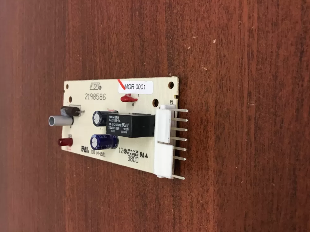 Kenmore  KitchenAid  Whirlpool 2198586 Refrigerator Control Board Ice