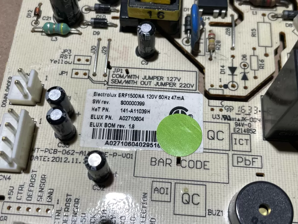 Frigidaire Kenmore A02710604 Refrigerator Control Board AZ117796 | Wm2175