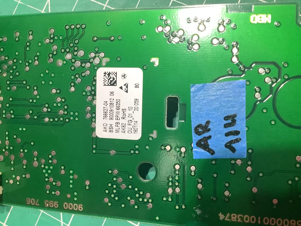 Bosch 9000910812 766627-04 EPW66350 Washer UI Control Board AZ162630 | AR114