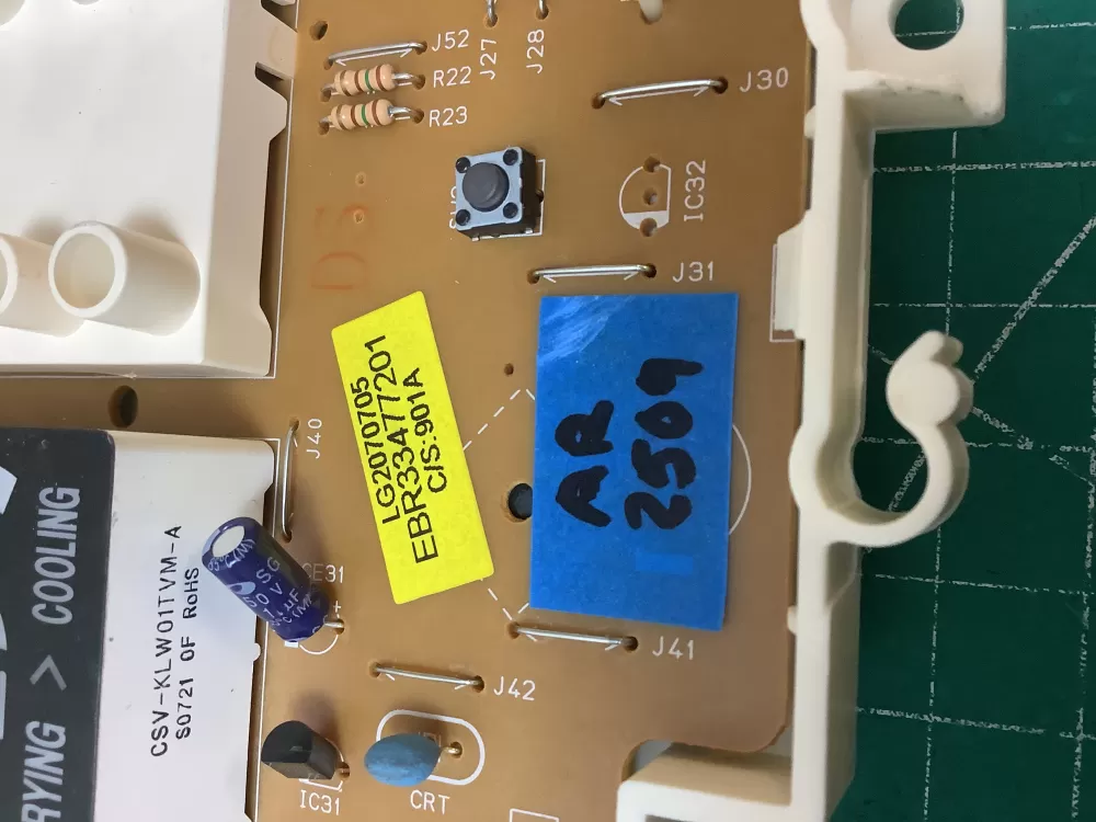 LG EAX32221201 EBR33477201 Dryer Control Board AZ226687 | AR2509