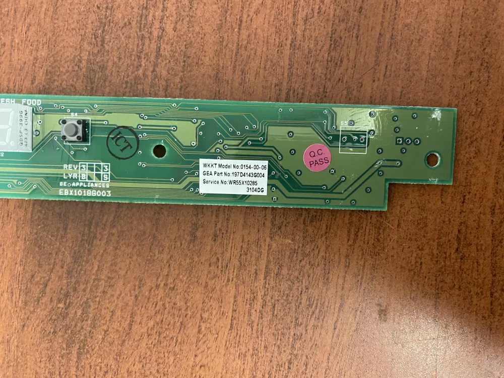 GE Refrigerator User Interface Board Dispenser wr55x10285 AZ37212 | BK74