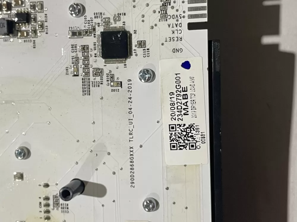 GE Dryer 234D2792G003 Main Board Assembly AZ193989 | KMV687