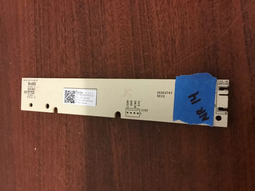 GE 265D3747G100 Dishwasher Control Board AZ35390 | NR14