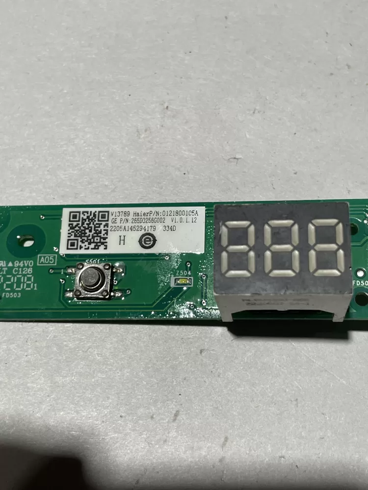 GE 265D3256G002 WD21X28718 Dishwasher Display Panel UI Assembly AZ139545 | KM666