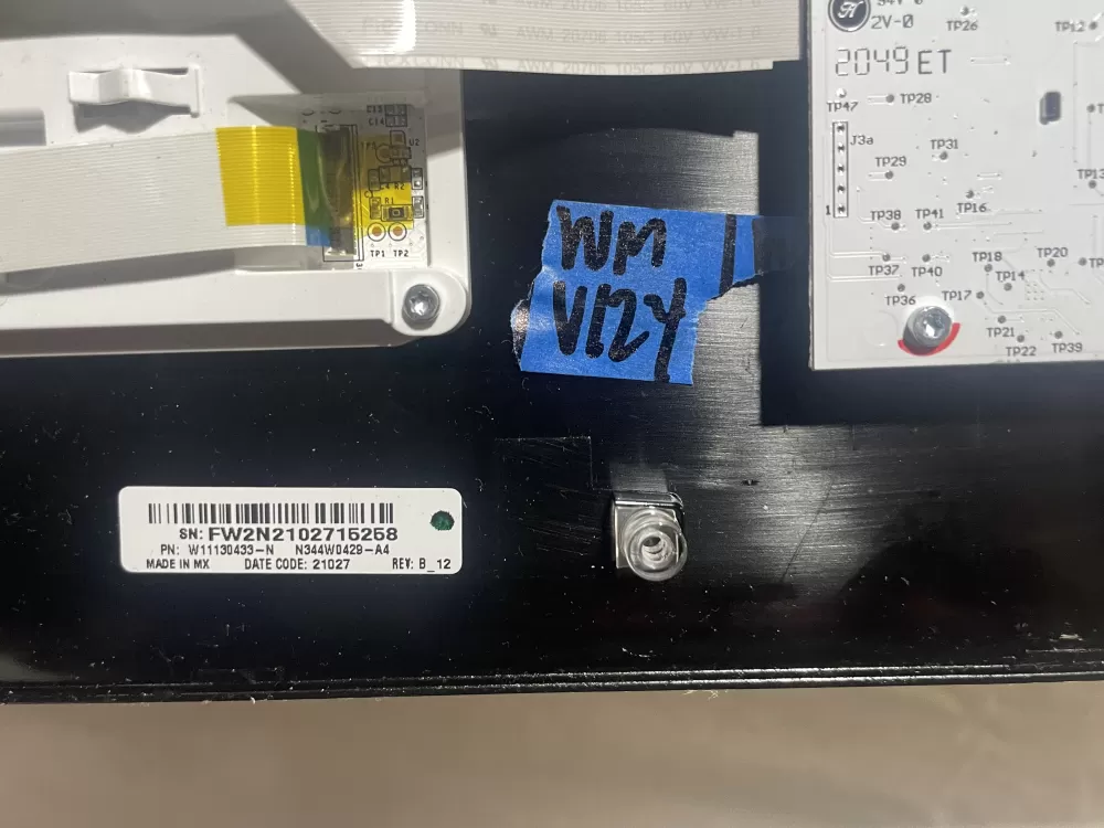 Washer Control Board Touchpad Panel User Interface W11130429 AZ140093 | Wmv124