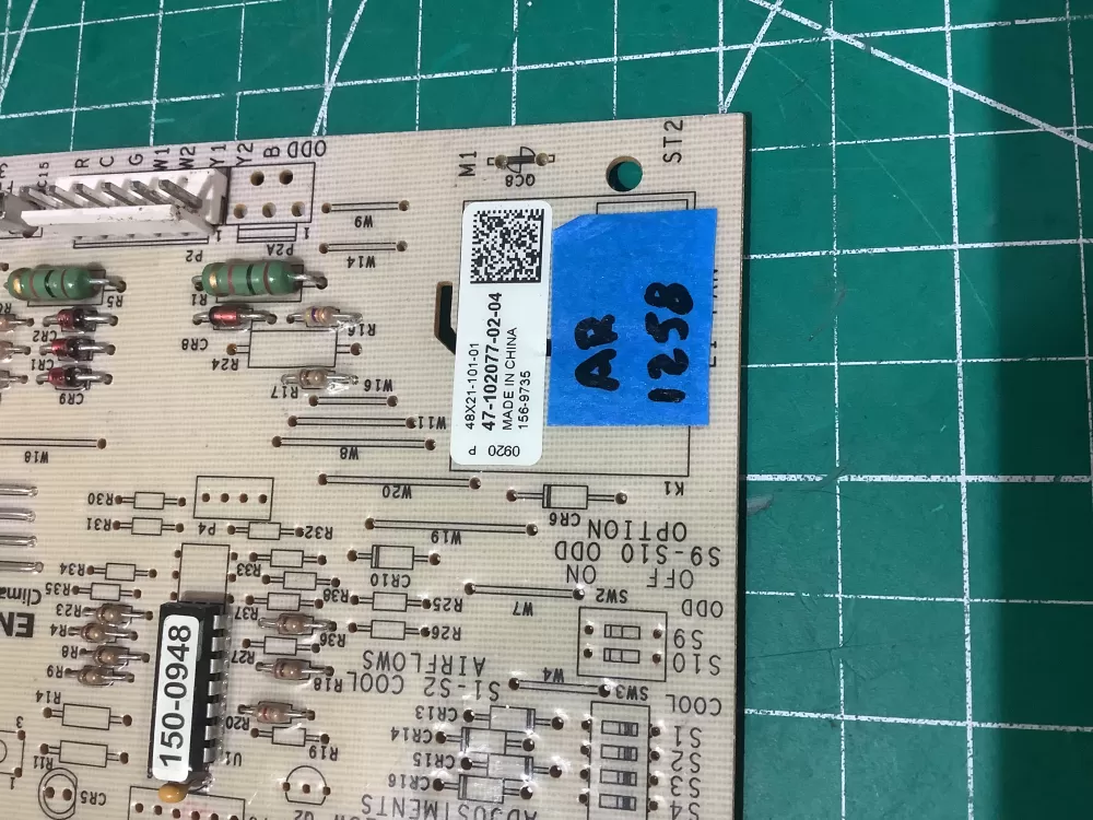 Rheem Air Handler Control Board 47-102077-02-04 156-9735 AZ190522 | AR1258