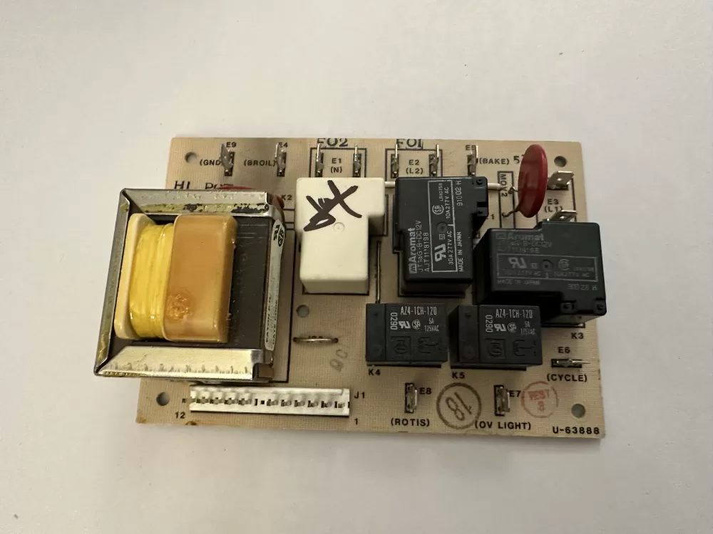 GE WB27X5466  164D2136G001   Oven Relay Board