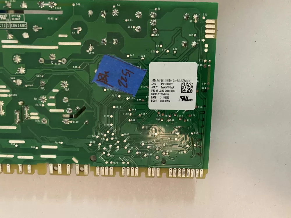 Electrolux A10169003/F Washer Control Board AZ123663 | BK2251