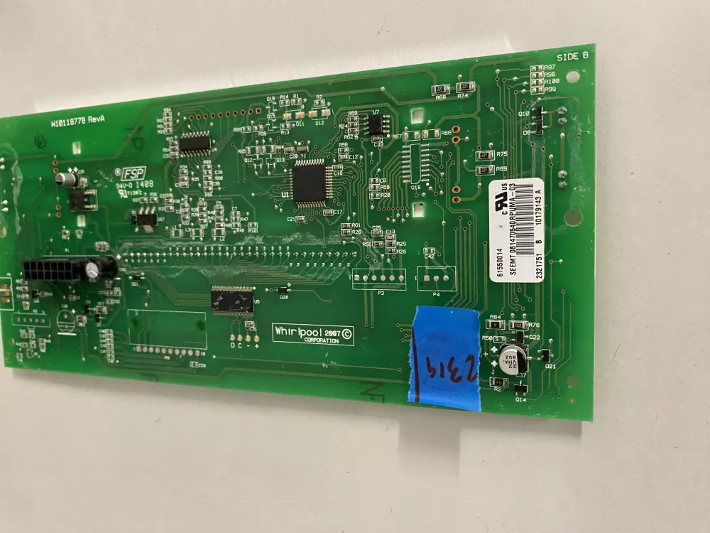 Whirlpool W10179147 Refrigerator Dispenser Control Board AZ203142 | BK2319
