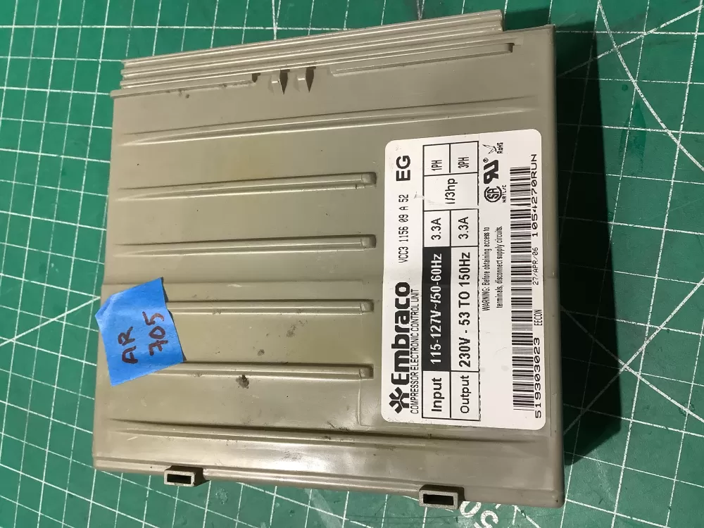  519303023 Refrigerator Control Board Embraco Inverter AZ196831 | AR705