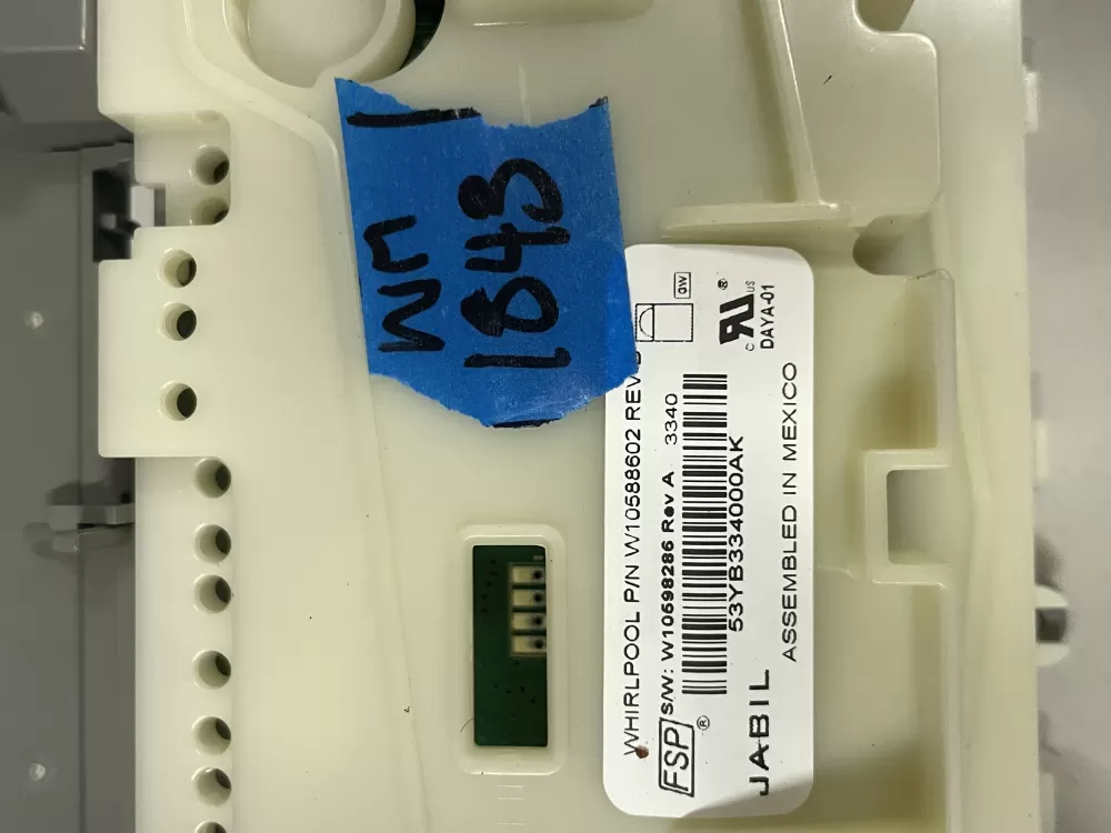 Whirlpool W10375804 W10479765 Dishwasher Control Board AZ227500 | Wm1843