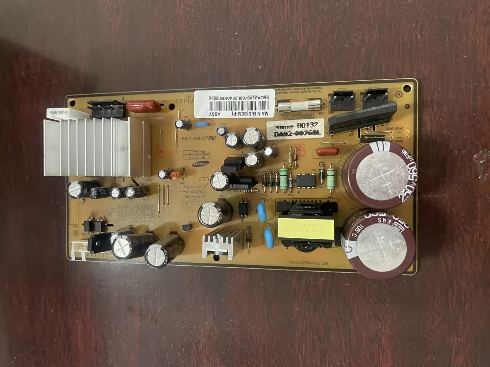 Samsung DA92-00768L Refrigerator Control Board Inverter