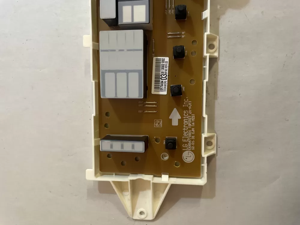 LG EBR75439403 Dryer Control Board AZ162982 | KM193
