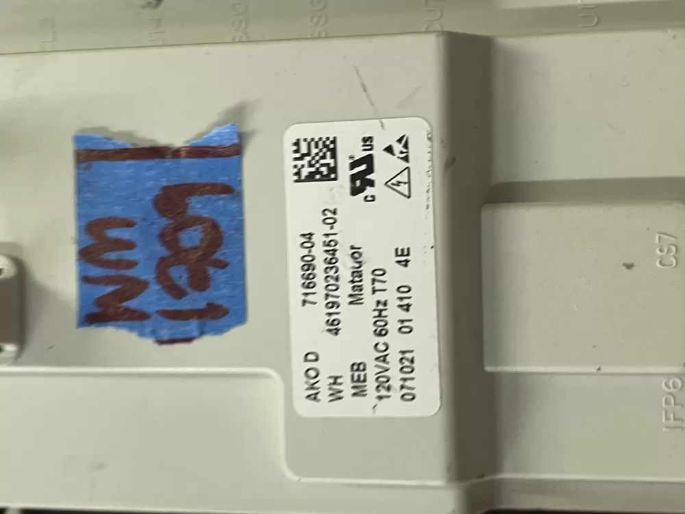 Kenmore 716690 04 Washer Control Board AZ40685 | Wm1709