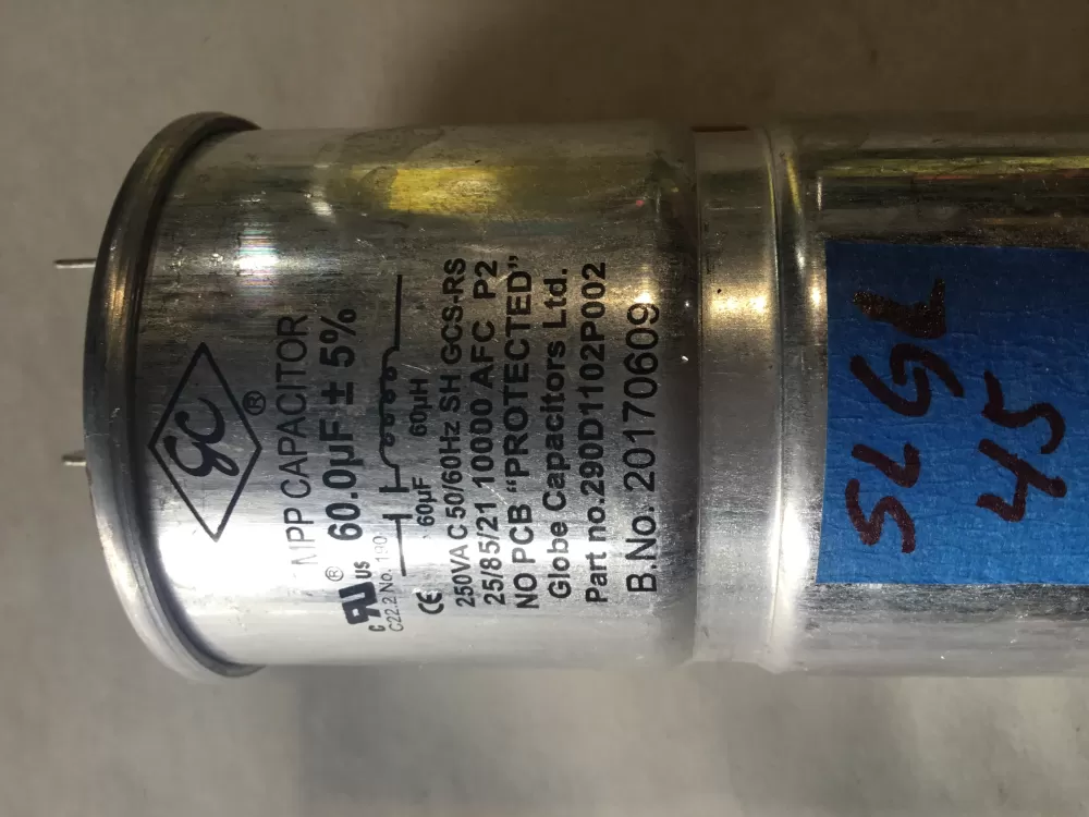 GE 290D1102P002 Washer Capacitor