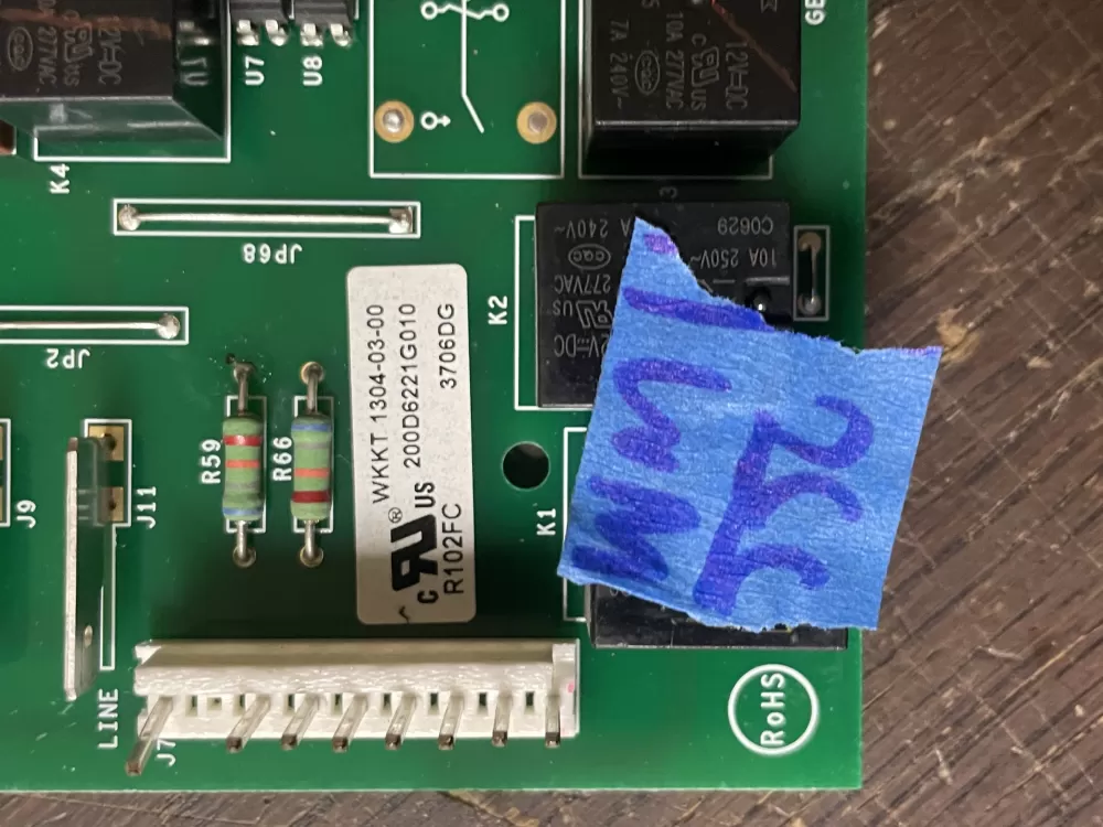 GE 200D6221G010 WR55X10552 Refrigerator Control Board AZ44145 | Wm550